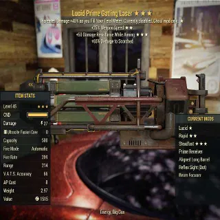 Prime Gatling Gun Lucid Rapid Steady Fast