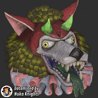 Fasnacht Glowing Blue Devil Mask