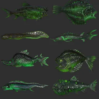 All 8 Glowing Fishes
