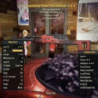 Prime Handmade Quad Hitman's Intelligence Upgraded