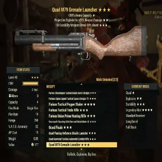 Quad Explosive Grenade Launcher