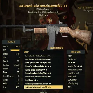 Quad Explosive Combat Rifle