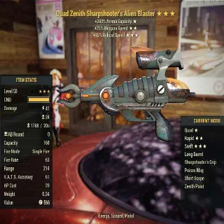 Alien Blaster Quad Rapid Swift Upgraded