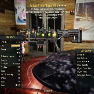 Plasma Rifle Furious Last Shot Lucky Hit