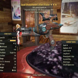 Alien Blaster Quad Explosive Swift Upgraded