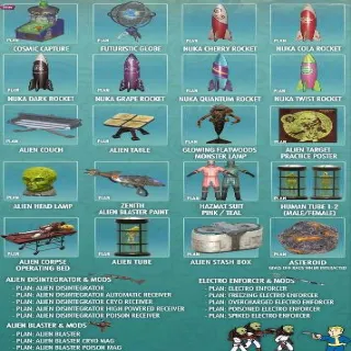 Full Set Plans Alien Invaders