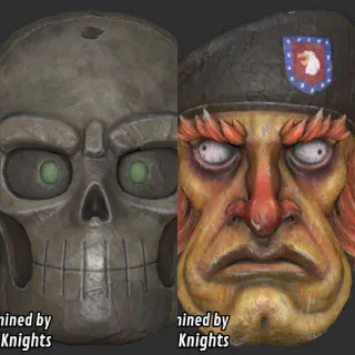 Fasnacht Bone Head Mask + Captain Mask