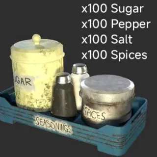 Bundle Sugar, Pepper,Salt,Spices