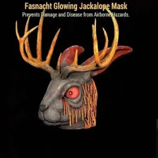 Fasnacht Glowing Jackalope Mask