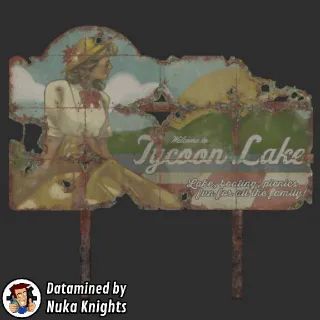 Tycoon Lake Sign