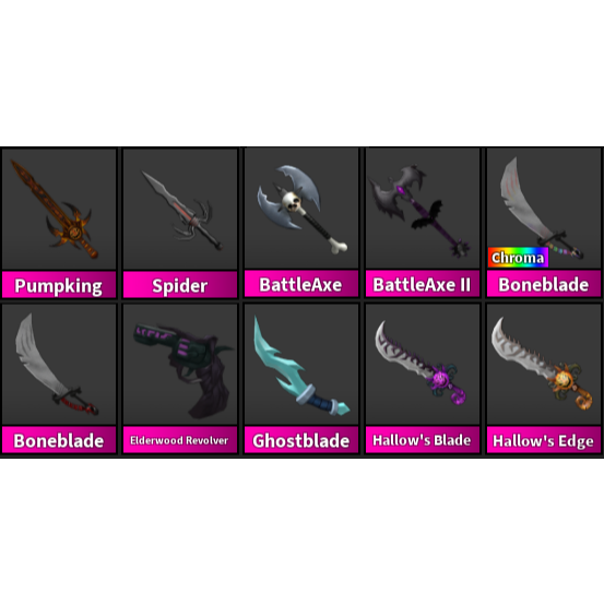 Bundle Mm2 Godly Weapons Bundle In Game Items Gameflip - roblox mm2 how to get godly weapons