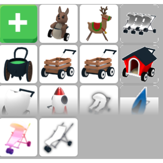 Bundle Adopt Me Strollers In Game Items Gameflip - roblox adopt me all strollers