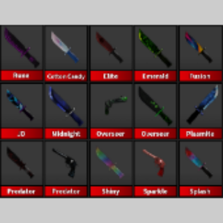 Bundle Mm2 Legendary Weapons In Game Items Gameflip - roblox overseer knife id