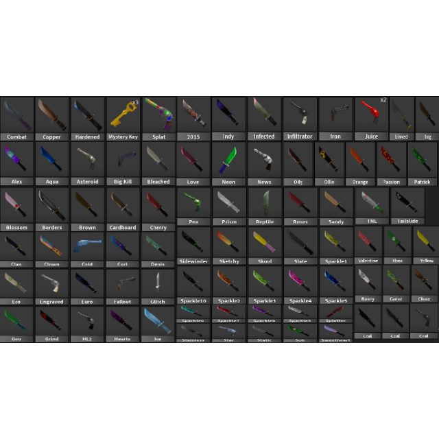 Bundle Mm2 Common Weapons In Game Items Gameflip