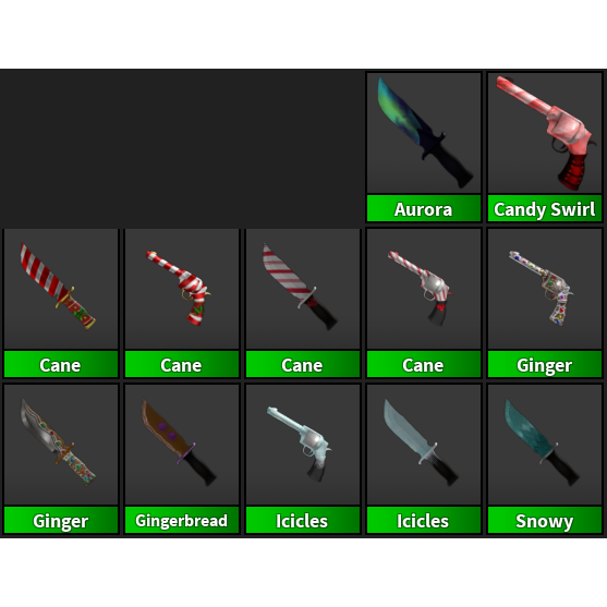 Bundle Mm2 Rare Weapons In Game Items Gameflip - roblox mm2 rarest knife