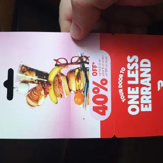 40% Off Of Order