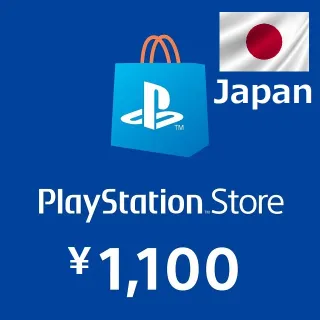 1100 YEN PlayStation Store Card --JAPAN--