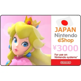 3000 YEN Nintendo eShop JAPAN