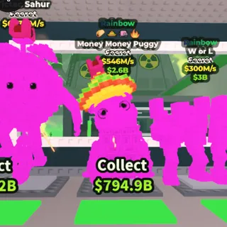 Rainbow Money Money Pug