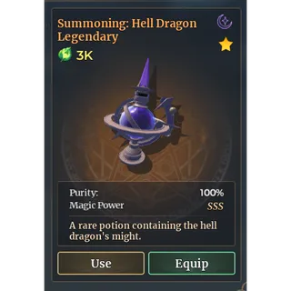 WIZARD ALCHEMY - SSS HELL DRAGON