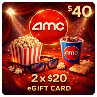$40.00 AMC Theaters eGift Card  