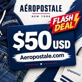 $50.00 USD Aeropostale eGift Card | FLASH DEAL | Fast Delivery