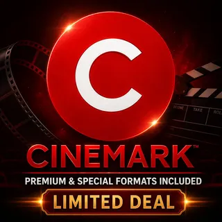 5× Cinemark Movie Tickets – Premium & Special Formats Included