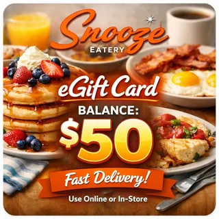 $50.00 Snooze A.M. Eatery Gift Card