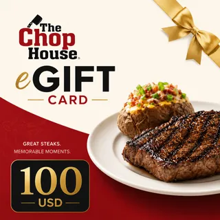 $100.00 USD The Chop House Gift Card