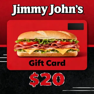 $20.00 USD JIMMY JOHNS