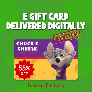 $54.99 Chuck E. Cheese Gift Card