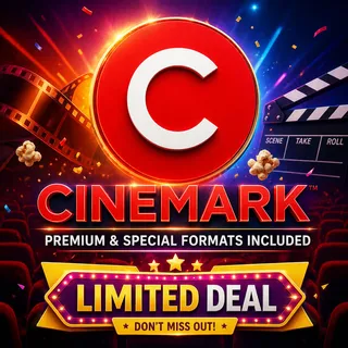 6× Cinemark Movie Tickets – Premium & Special Formats Included