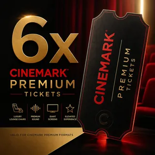 6× Cinemark Movie Tickets – Premium & Special Formats Included