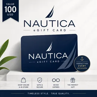 $100.00 USD Fast Delivery - Nautica Gift Card