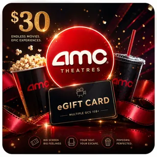 $30.00 AMC Gift Cards Bundle