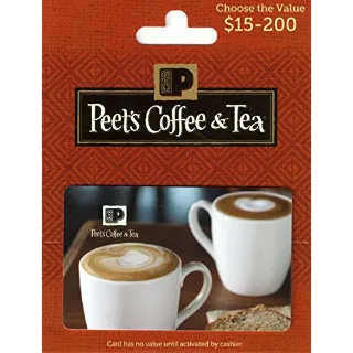 $100.00 Peet's Coffee eGift Card