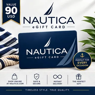 $90.00 USD Fast Delivery - Nautica Gift Card