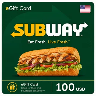 $100.00 Subway eGift Card