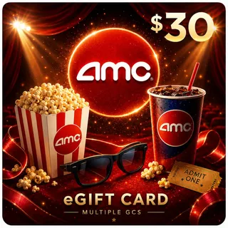 $30.00 AMC Gift Cards Bundle
