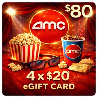 $80.00 AMC Theaters eGift Card 