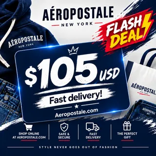 $105.00 USD Aeropostale eGift Card | FLASH DEAL | Fast Delivery