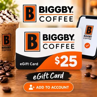 $25.00 USD Biggby Coffee 