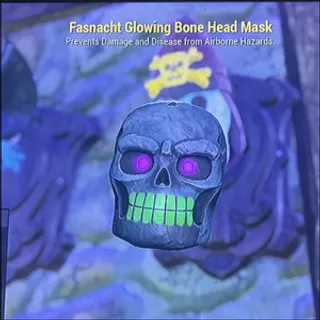 glowing bone head mask