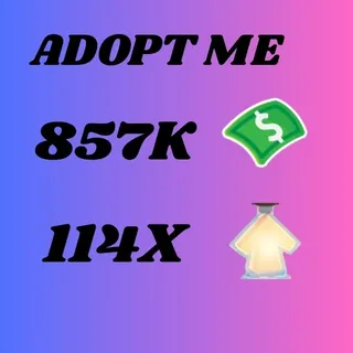 103K Bucks And 142X Potions - Adopt Me