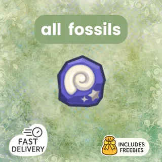 All fossils (73) • Fast Delivery • Freebies (5 items of choice)