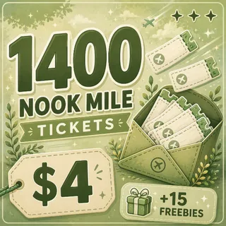 1400 NOOK MILE TICKTS • 5 FREEBIES INCLUDED