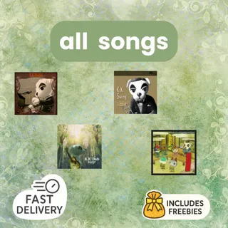 All K.K. Songs (107) • Fast Delivery • Freebies (10 items of choice)