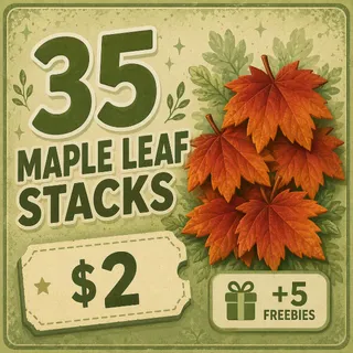 35 STACKS MAPLE LEAF • 5 FREEBIES INCLUDED