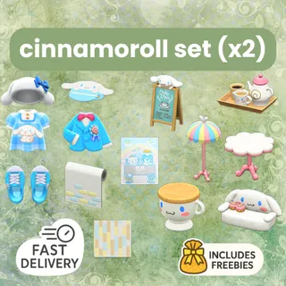 Complete Cinnamoroll Set • 28 items •  Fast Delivery • Freebies (5 items of choice)