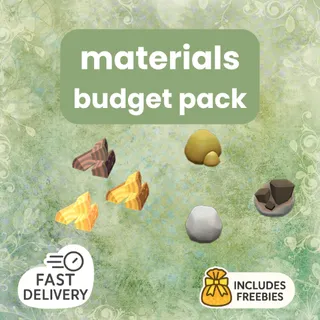 Material Budget Pack • 50 stacks • Fast Delivery • Freebies Included (10 Items Of Choice)